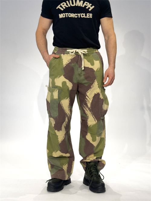 Wholesale Mens Brown Baggy Camo Pants