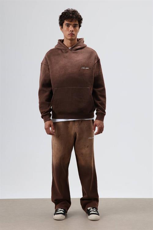 Wholesale Mens Brown Oversize Tracksuit 