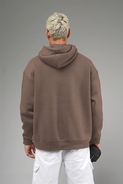 Wholesale Mens Brown Oversized Sweatshirt 