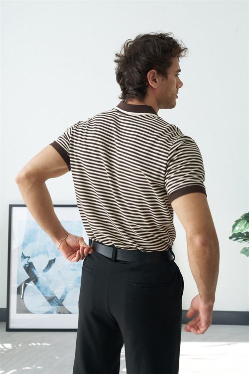 Wholesale Mens Brown Polo T-Shirt