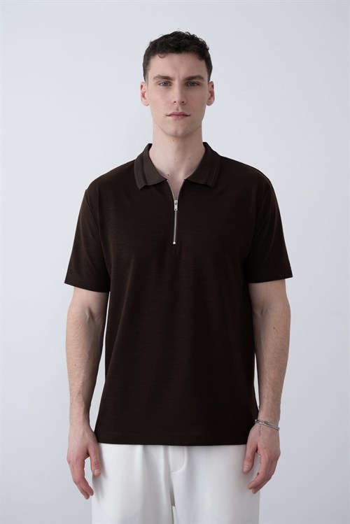Wholesale Mens Brown Polo T-Shirt