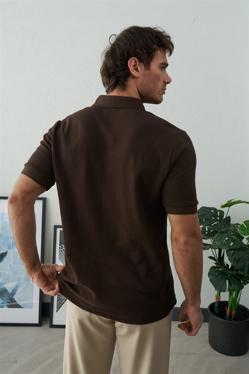 Wholesale Mens Brown Polo T-Shirt