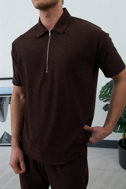 Wholesale Mens Brown Polo T-Shirt