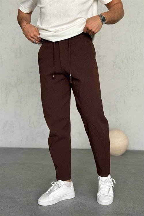 Wholesale Mens Brown Relaxed Fit Pants