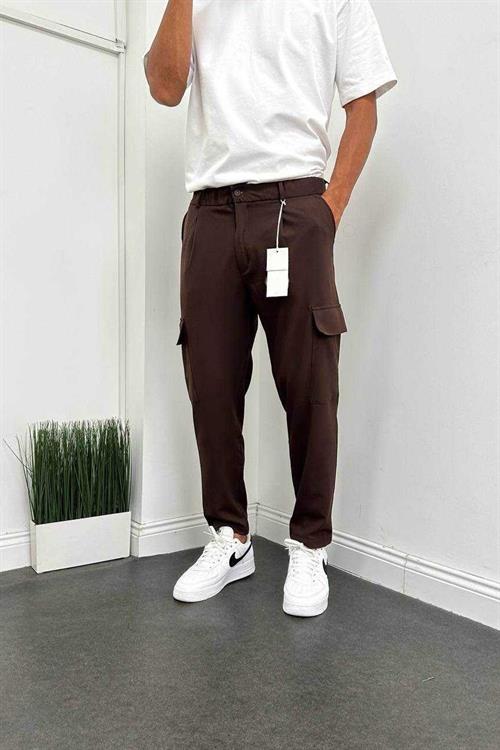 Wholesale Mens Brown Relaxed Fit Pants