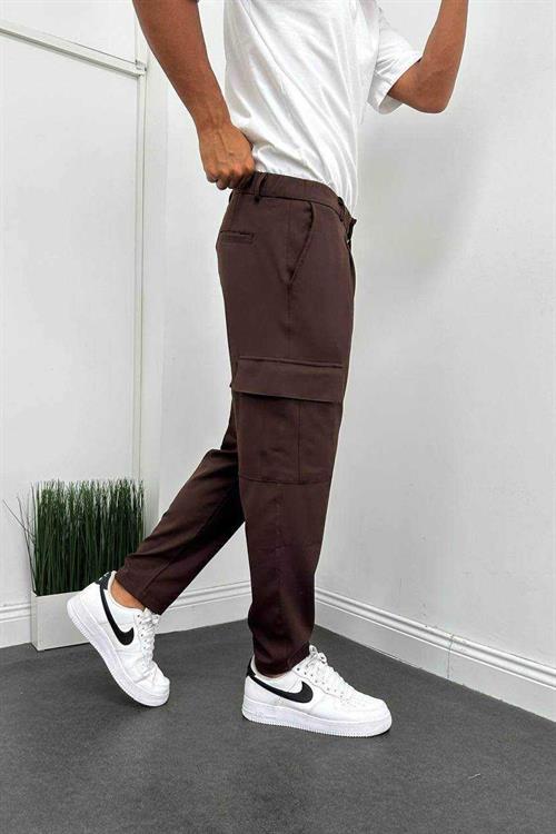 Wholesale Mens Brown Relaxed Fit Pants