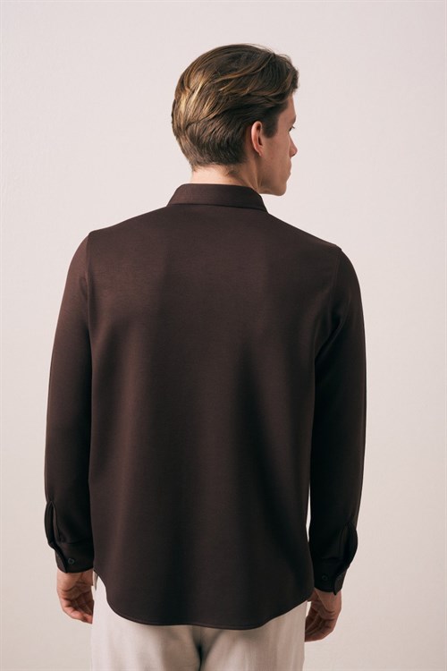 Wholesale Mens Brown Shirt