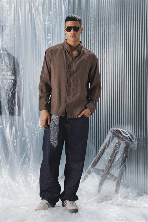 Wholesale Mens Brown Shirt
