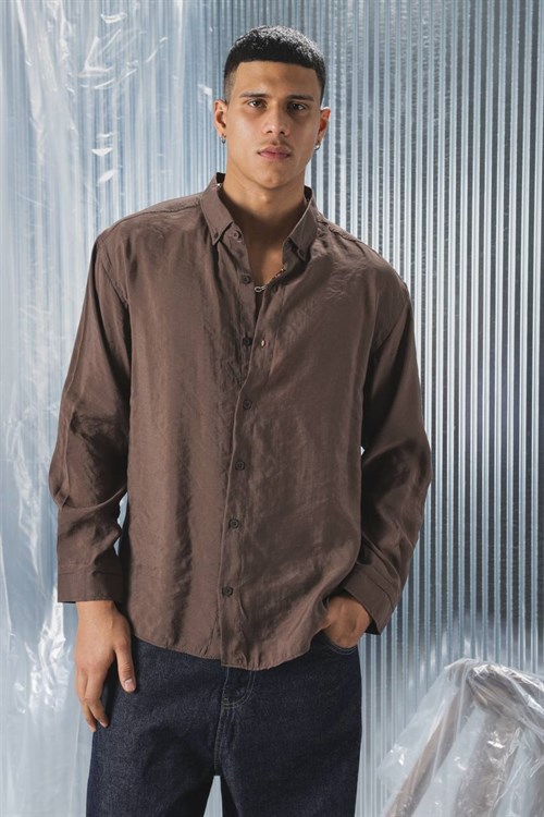 Wholesale Mens Brown Shirt