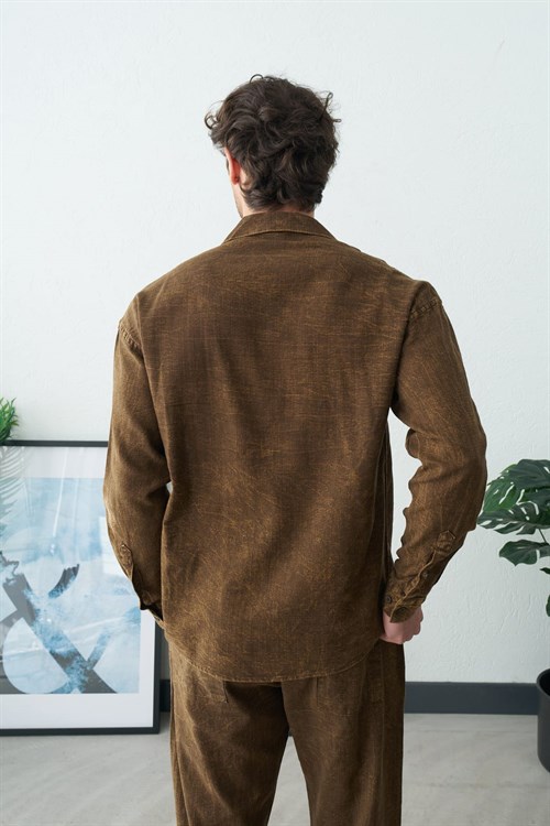 Wholesale Mens Brown Shirt