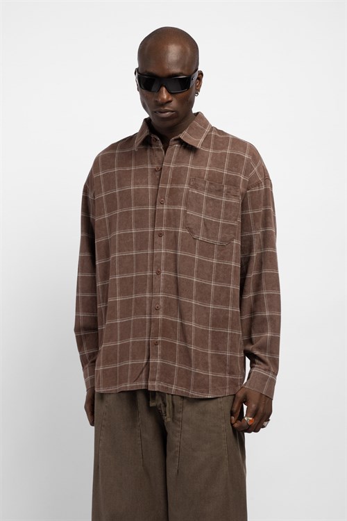 Wholesale Mens Brown Shirt