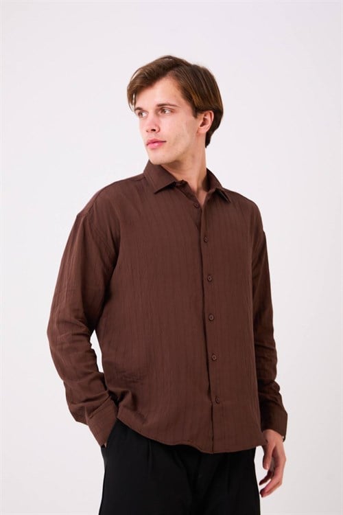 Wholesale Mens Brown Shirt 