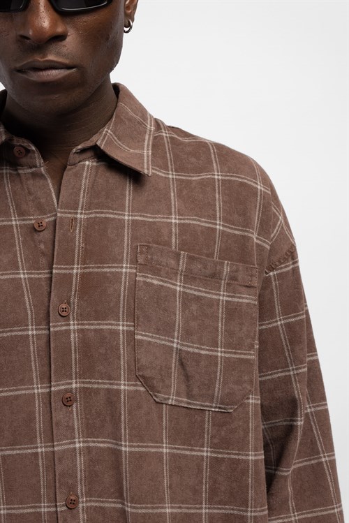 Wholesale Mens Brown Shirt