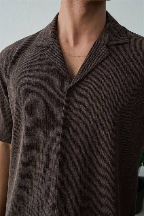 Wholesale Mens Brown Shirt