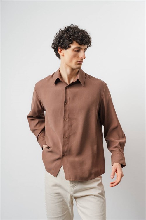 Wholesale Mens Brown Shirt