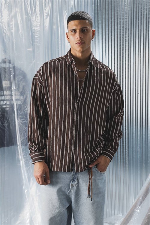 Wholesale Mens Brown Shirt