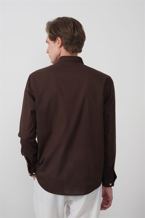 Wholesale Mens Brown Shirt