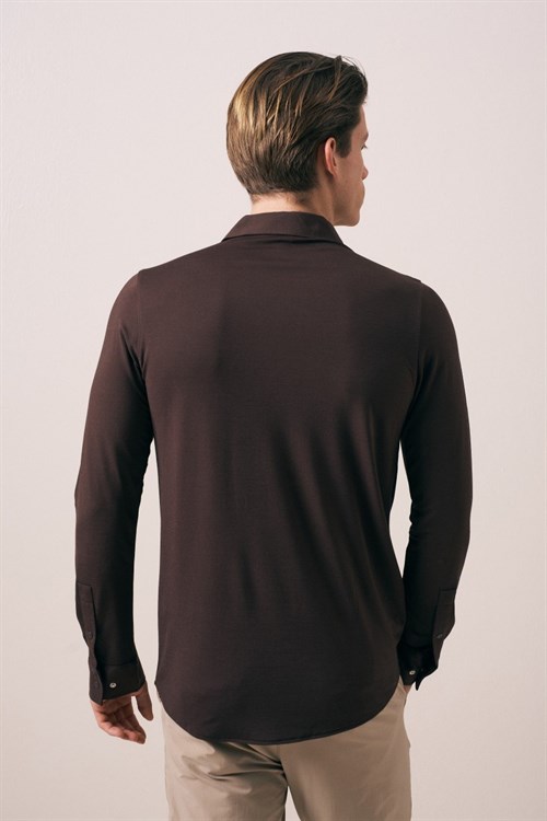 Wholesale Mens Brown Shirt