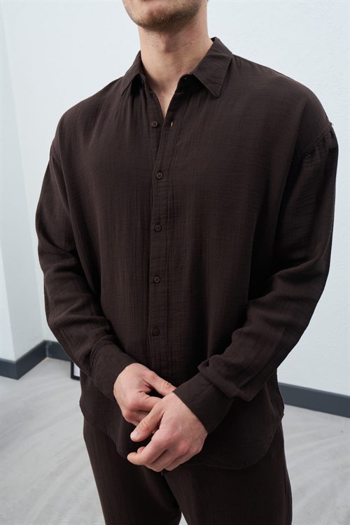 Wholesale Mens Brown Shirt