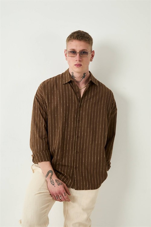 Wholesale Mens Brown Shirt 