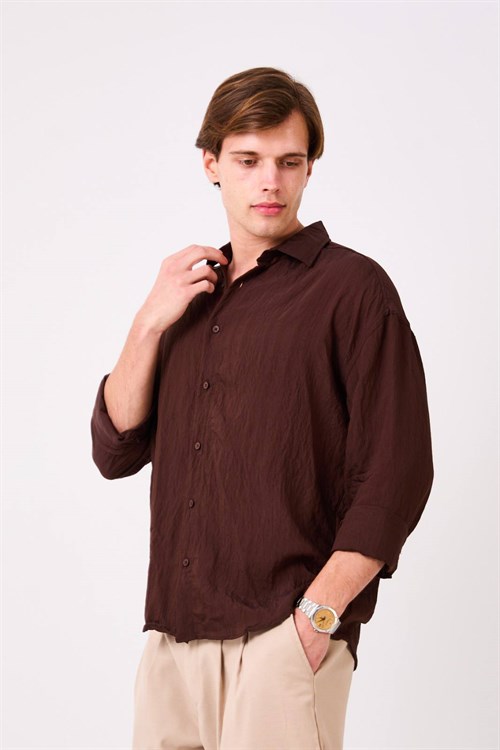 Wholesale Mens Brown Shirt 