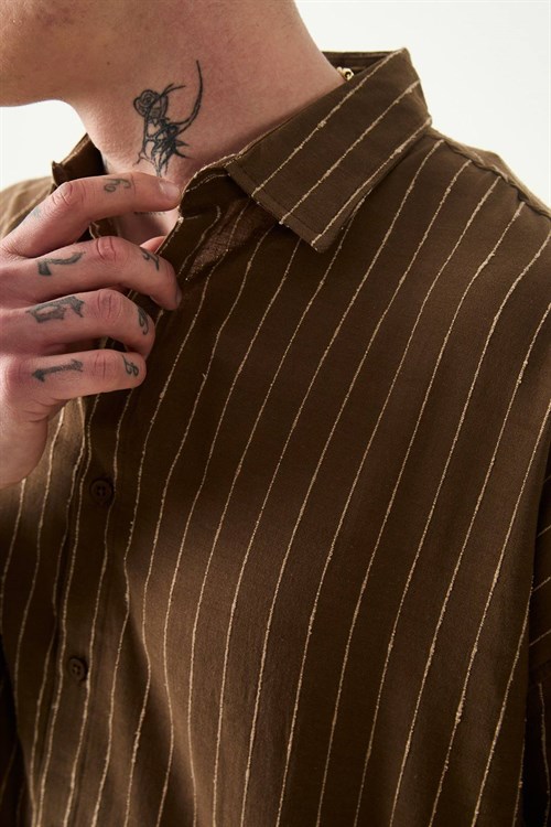 Wholesale Mens Brown Shirt 