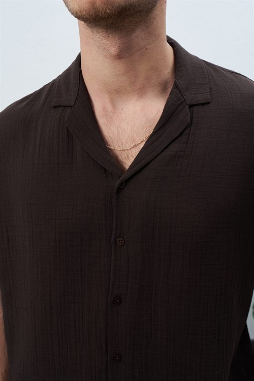 Wholesale Mens Brown Shirt