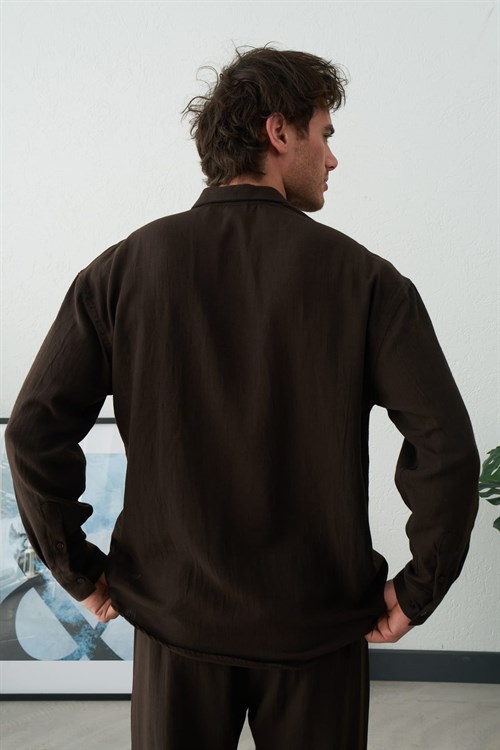 Wholesale Mens Brown Shirt