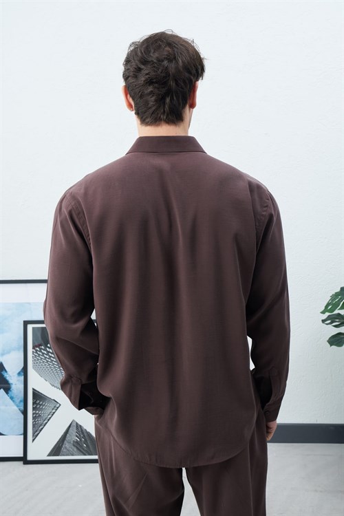 Wholesale Mens Brown Shirt