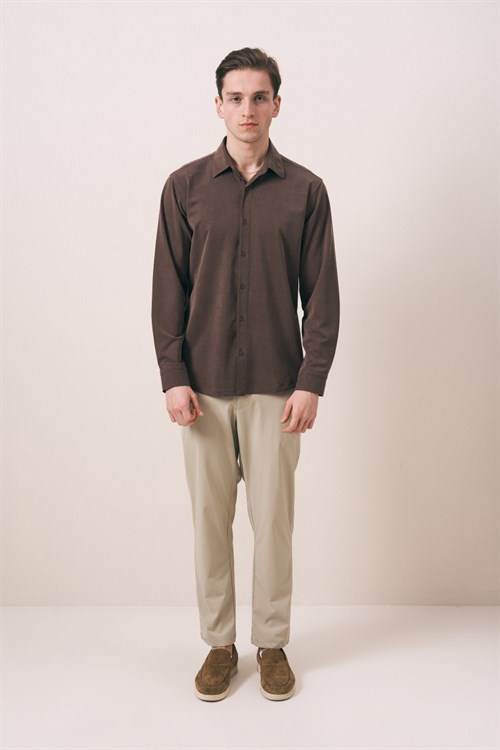 Wholesale Mens Brown Shirt