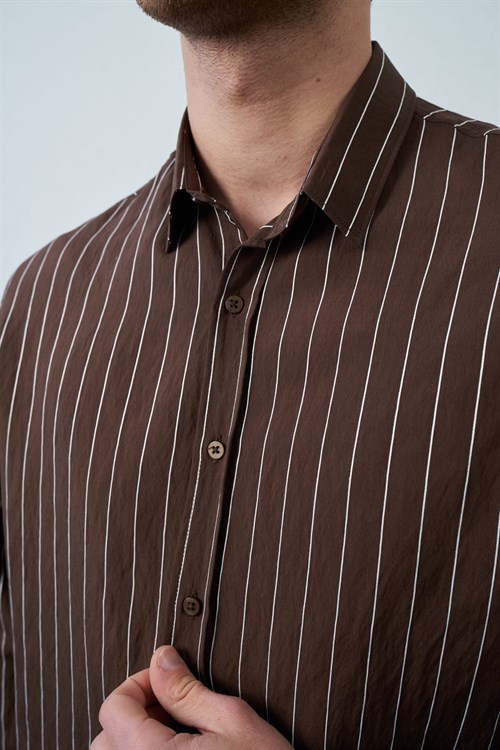 Wholesale Mens Brown Shirt