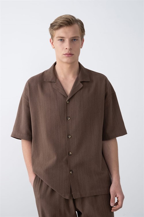 Wholesale Mens Brown Shirt
