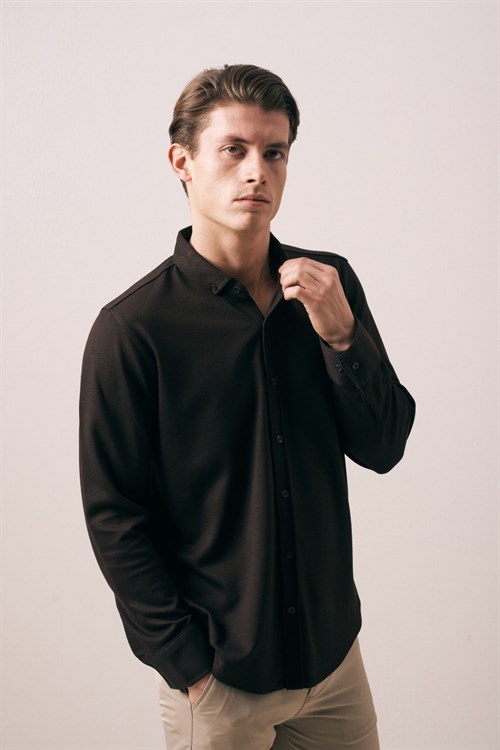 Wholesale Mens Brown Shirt