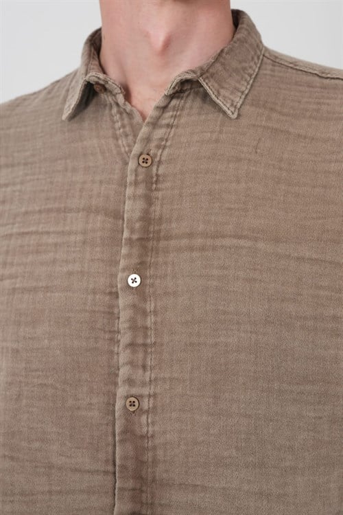 Wholesale Mens Brown Shirt
