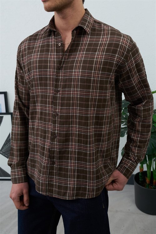 Wholesale Mens Brown Shirt