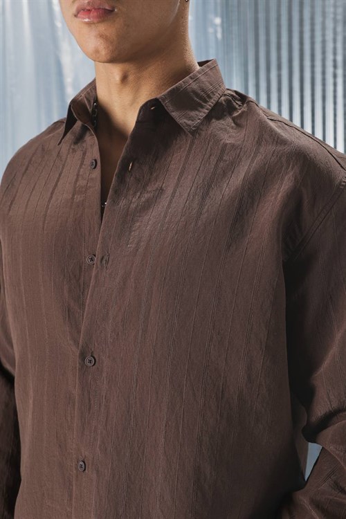 Wholesale Mens Brown Shirt