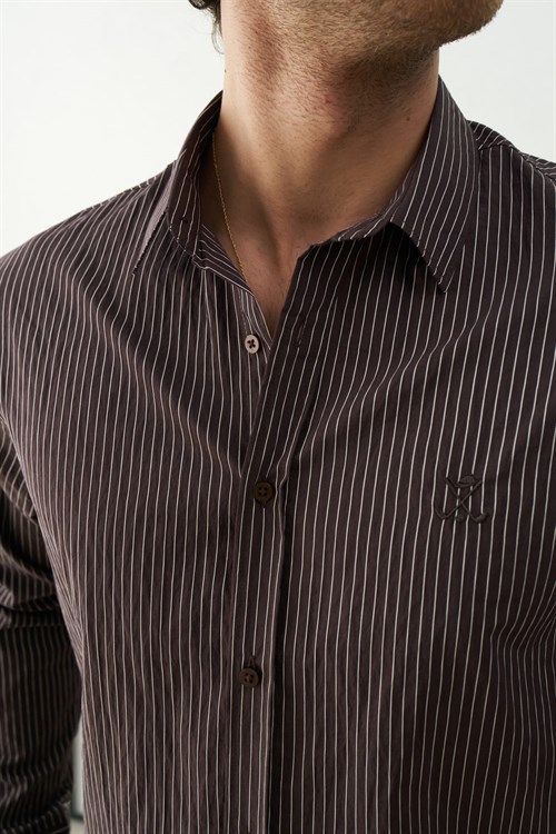Wholesale Mens Brown Shirt