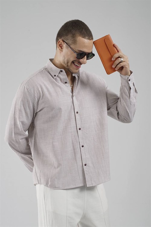 Wholesale Mens Brown Shirt