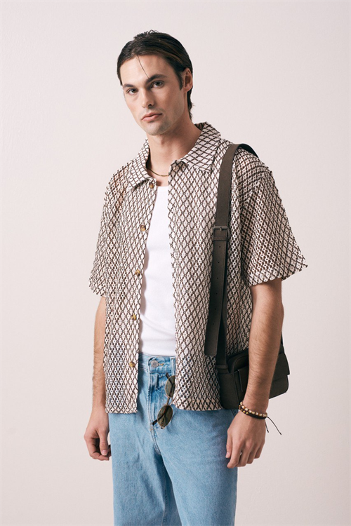 Wholesale Mens Brown Shirt