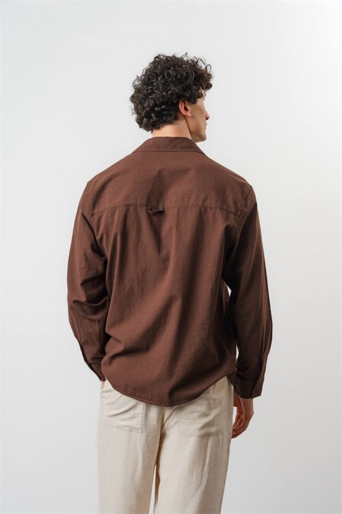 Wholesale Mens Brown Shirt