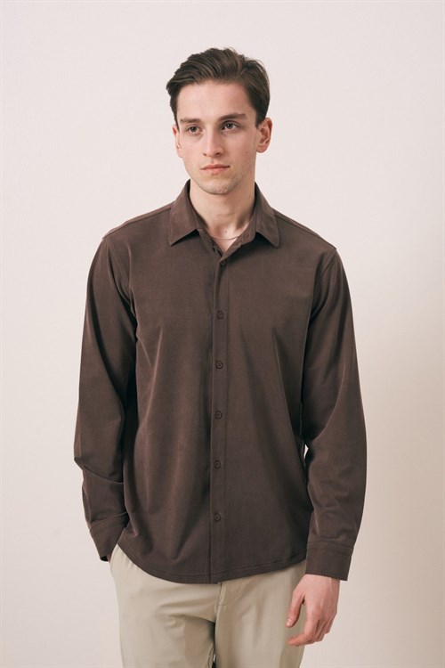 Wholesale Mens Brown Shirt