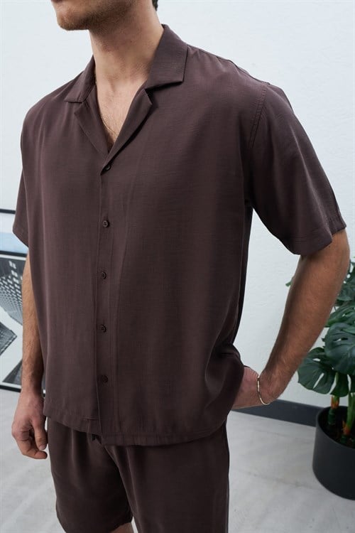 Wholesale Mens Brown Shirt