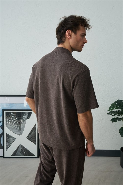 Wholesale Mens Brown Shirt