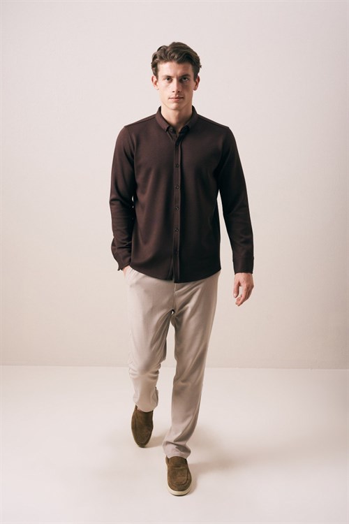 Wholesale Mens Brown Shirt