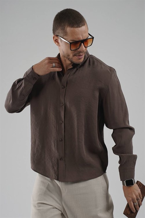 Wholesale Mens Brown Shirt