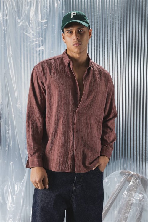 Wholesale Mens Brown Shirt