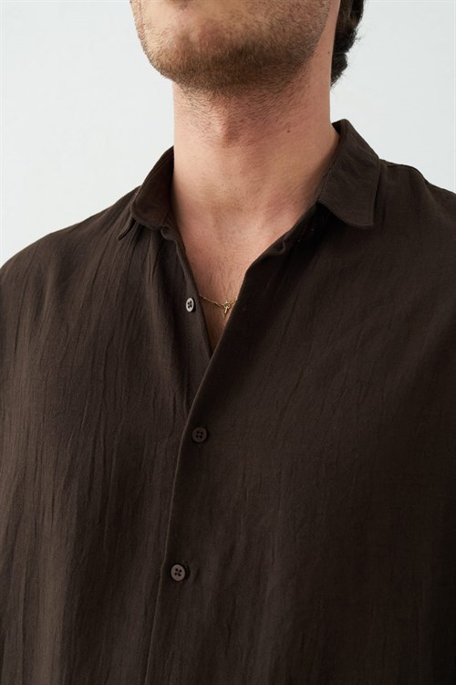Wholesale Mens Brown Shirt