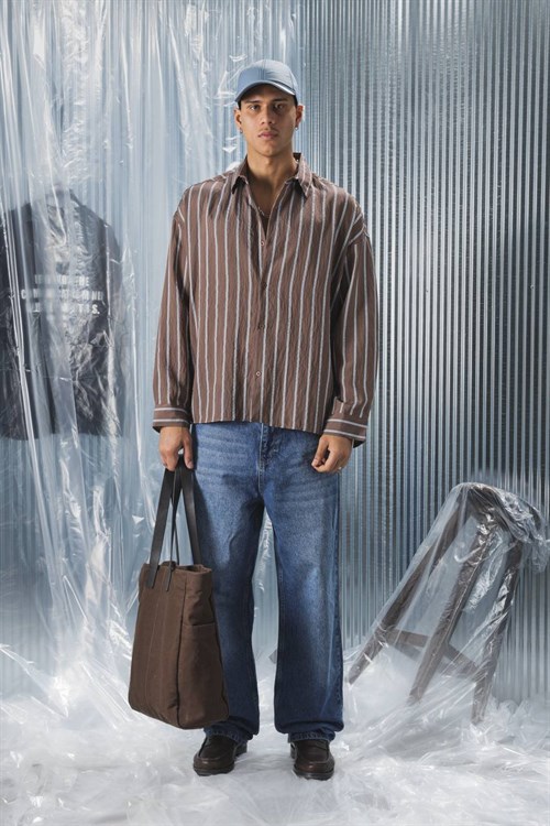 Wholesale Mens Brown Shirt