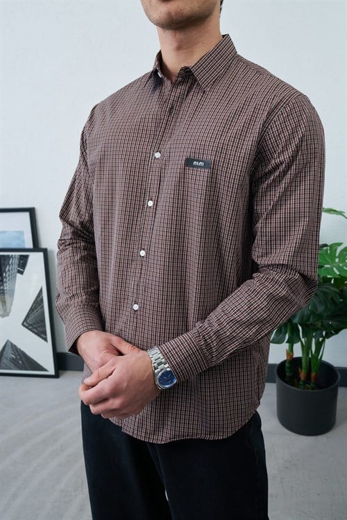 Wholesale Mens Brown Shirt