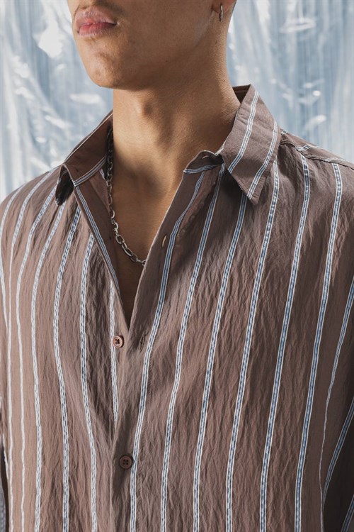 Wholesale Mens Brown Shirt